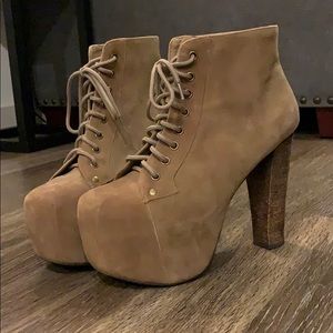 Jeffrey Campbell Lita Taupe Suede